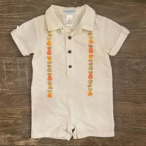 Janie and Jack Shortall Hawaiian Romper - 6-12MO